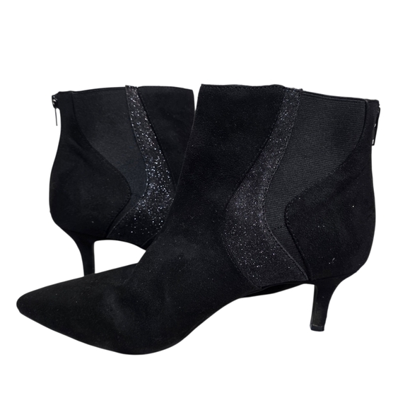 A2 by aerosoles black 2" heel boots Booties Size 9 - Picture 1 of 8
